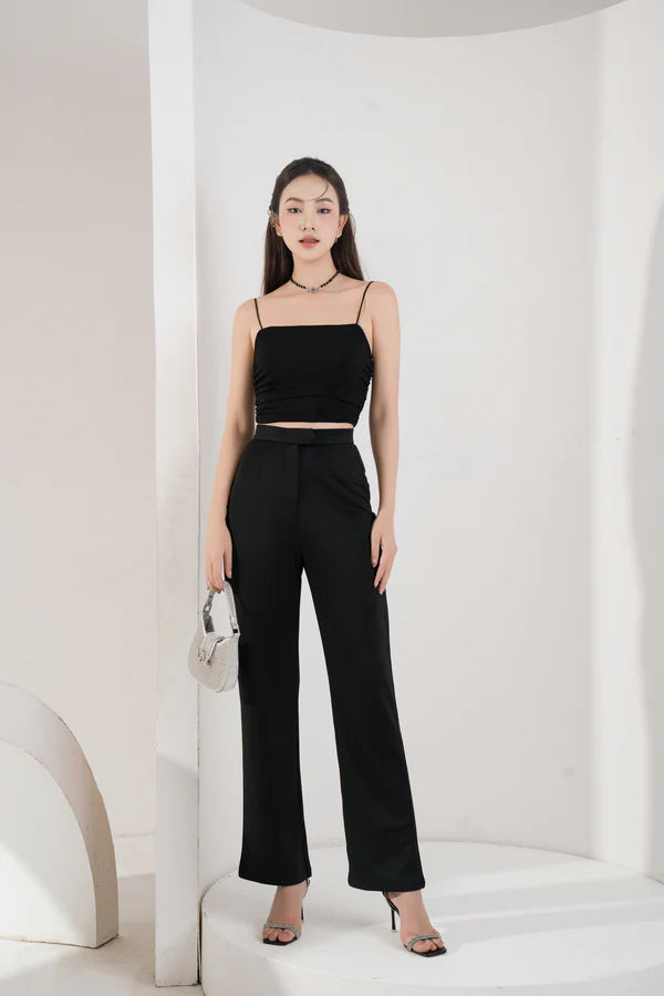 Staple High Waisted Pants - Black