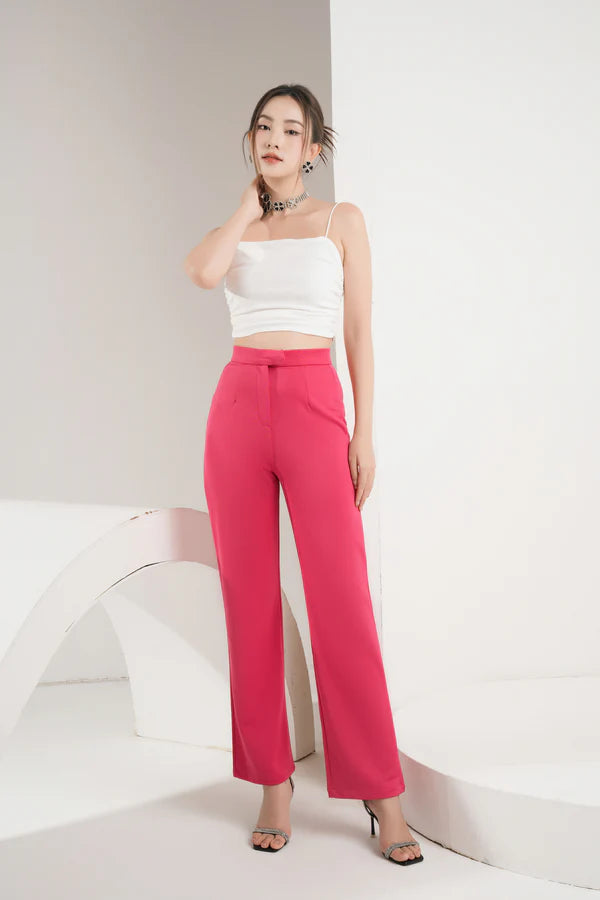 Staple Highwaisted Pants - Pink