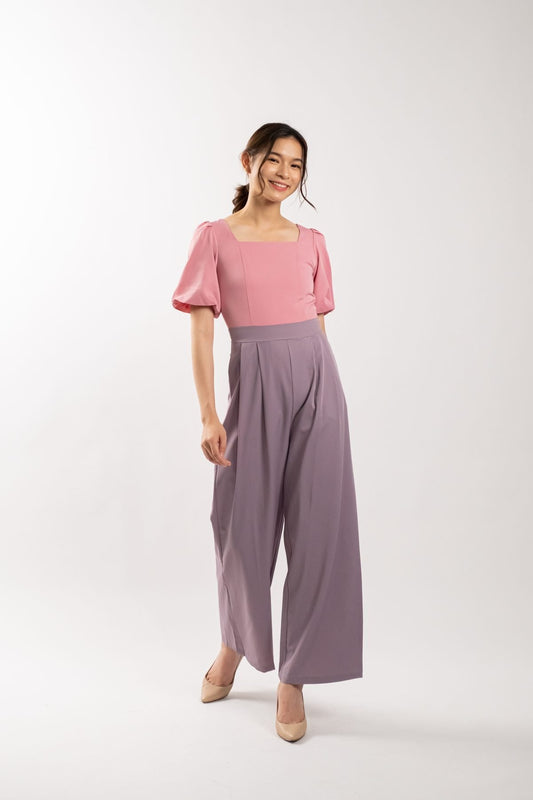 Cadence Two Tone Jumpsuit (Duty Rose Pink)