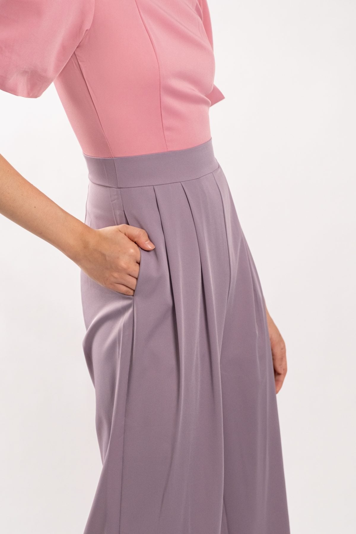 Cadence Two Tone Jumpsuit (Duty Rose Pink)