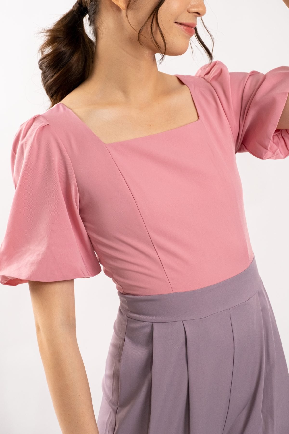 Cadence Two Tone Jumpsuit (Duty Rose Pink)