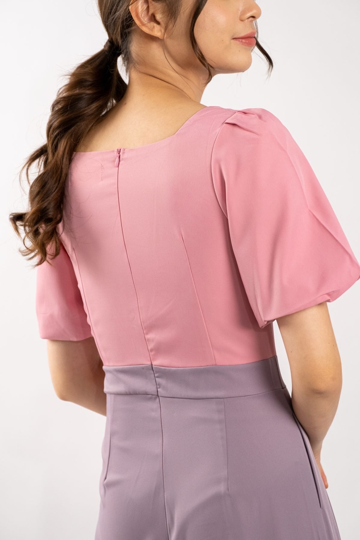 Cadence Two Tone Jumpsuit (Duty Rose Pink)
