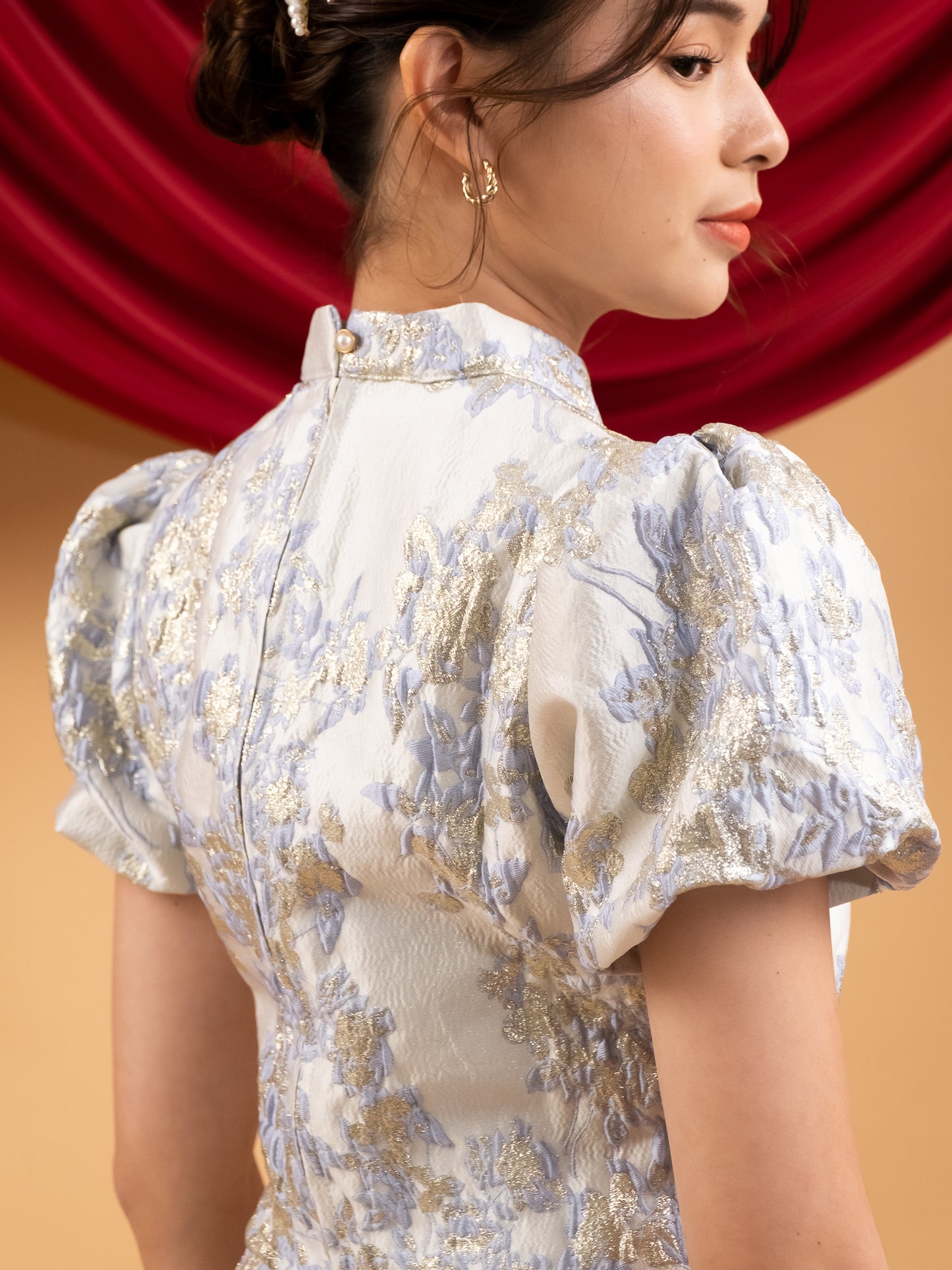 Ru Yi Qipao (Lunar Blue)