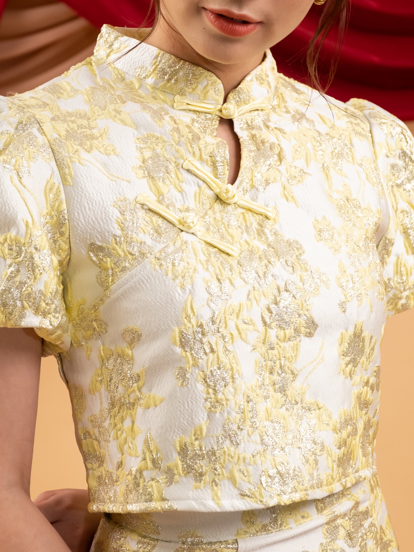 Ru Yi Qipao (Mandarin Yellow)