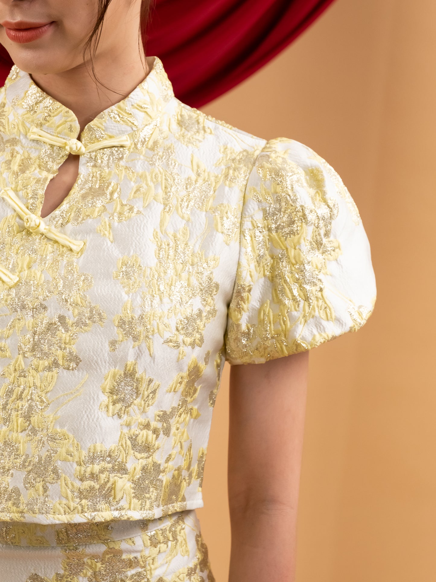 Ru Yi Qipao (Mandarin Yellow)