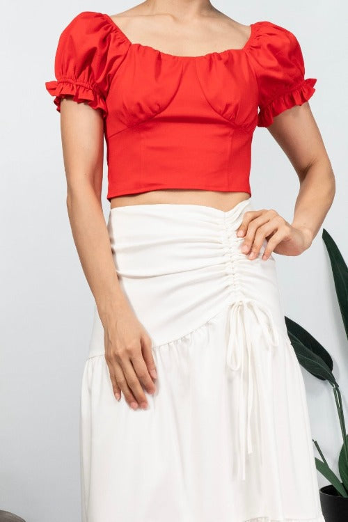 Peony Cropped Top