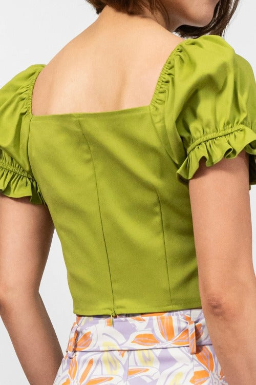 Peony Cropped Top