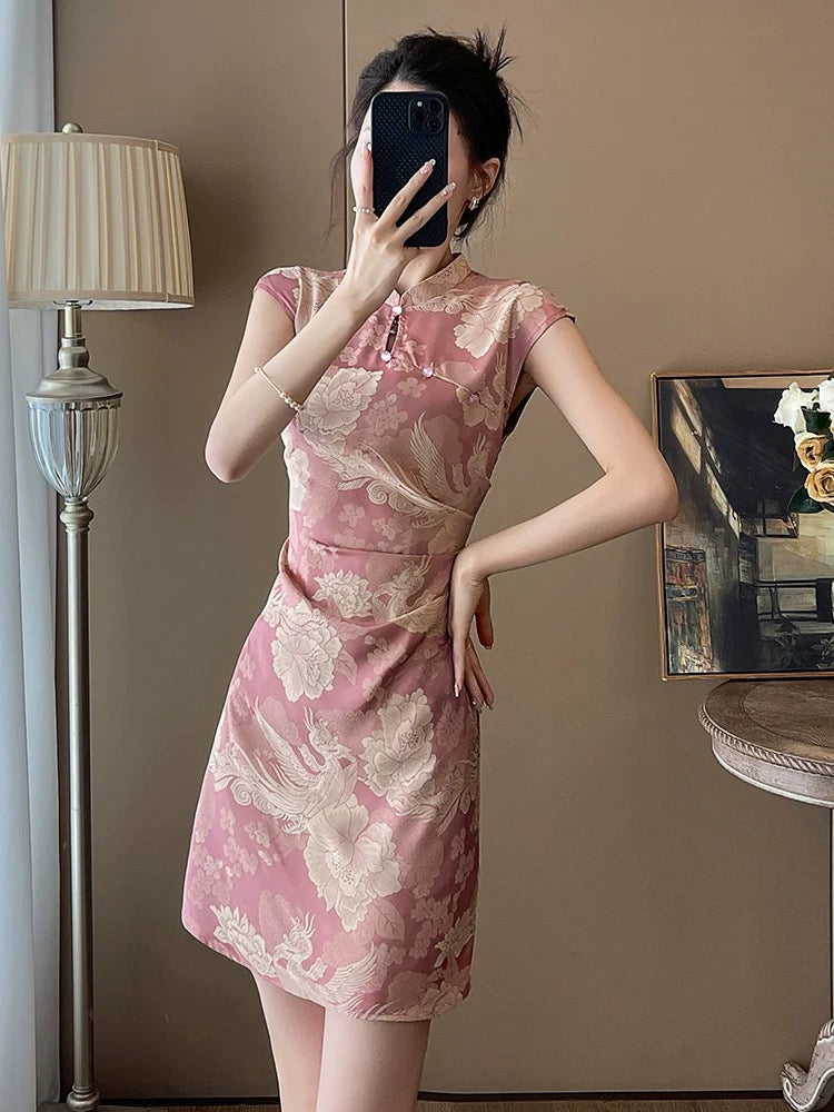 Tranquil Blossom Qipao