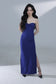 Desiree Bustier Gown Dress - Cobalt Blue
