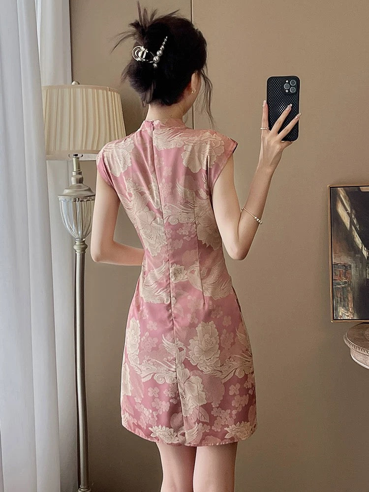 Tranquil Blossom Qipao