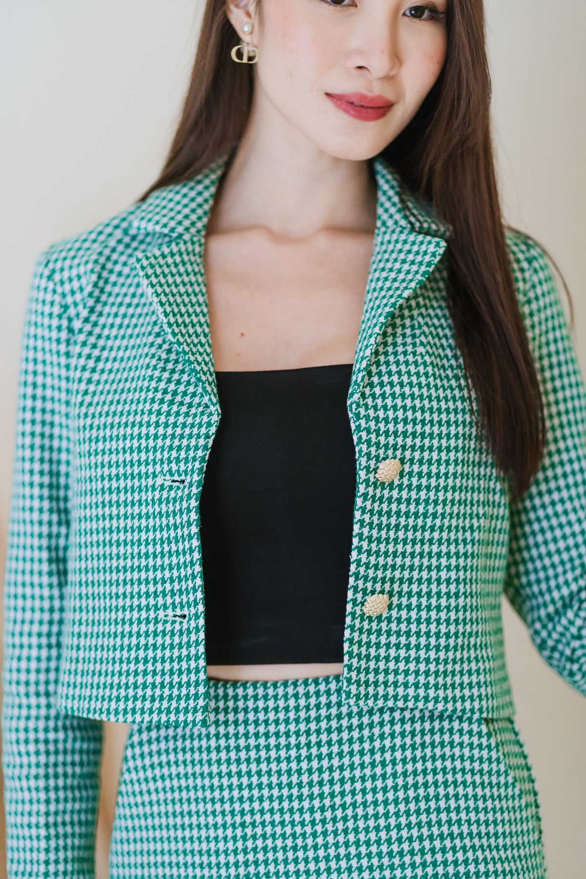 Houndstooth Set Wear - Green