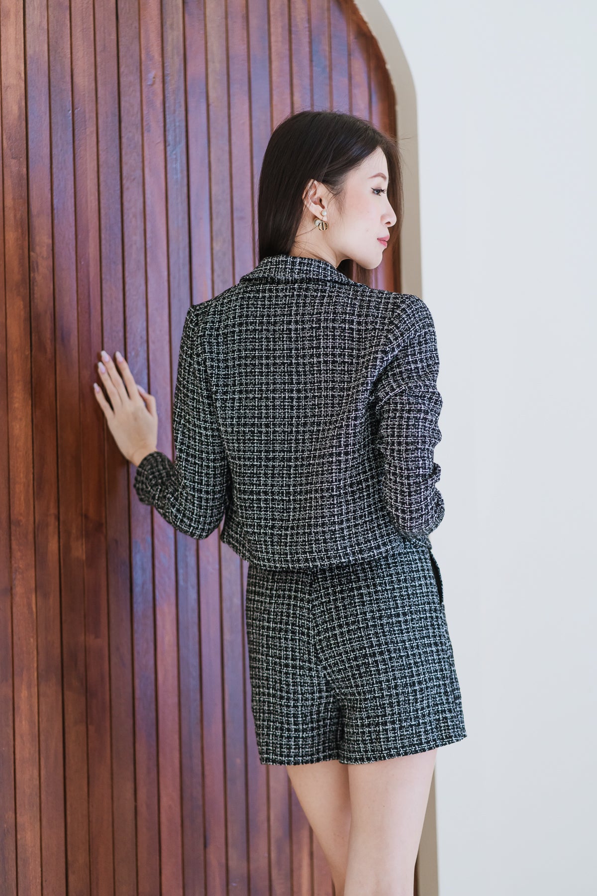 Houndstooth Set Wear - Black