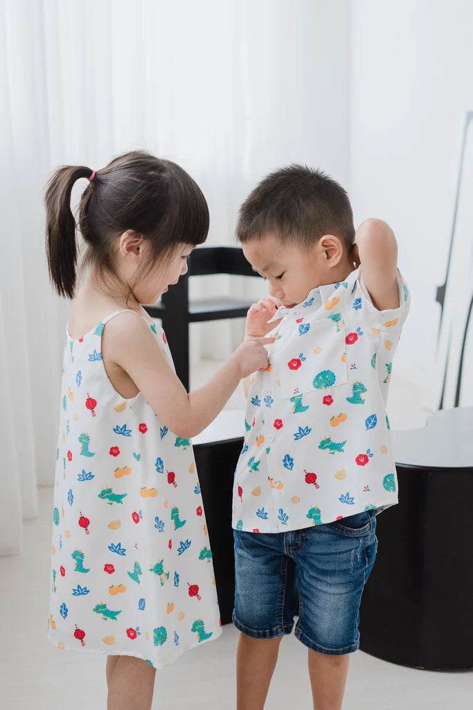 Mini Dragon Family Unisex Shirt - White