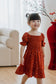 Amiri Girl Smocked Dress - Rust Floral