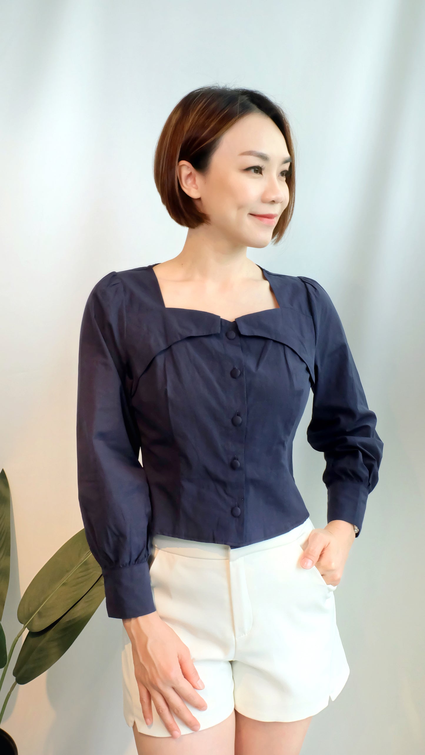 Barbara Top (Navy)