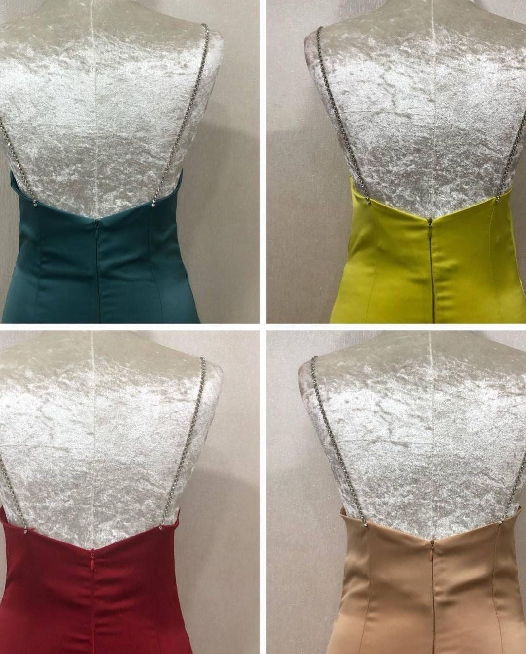 Hesperia 钻石吊带美人鱼连衣裙