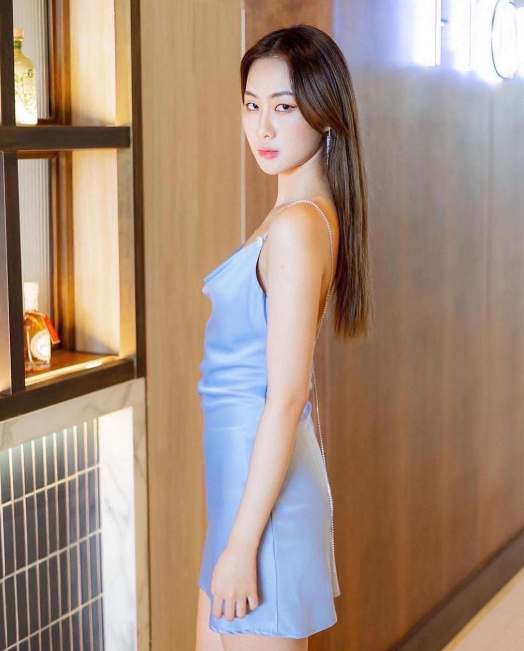 Cerelia 钻石肩带连衣裙短裤