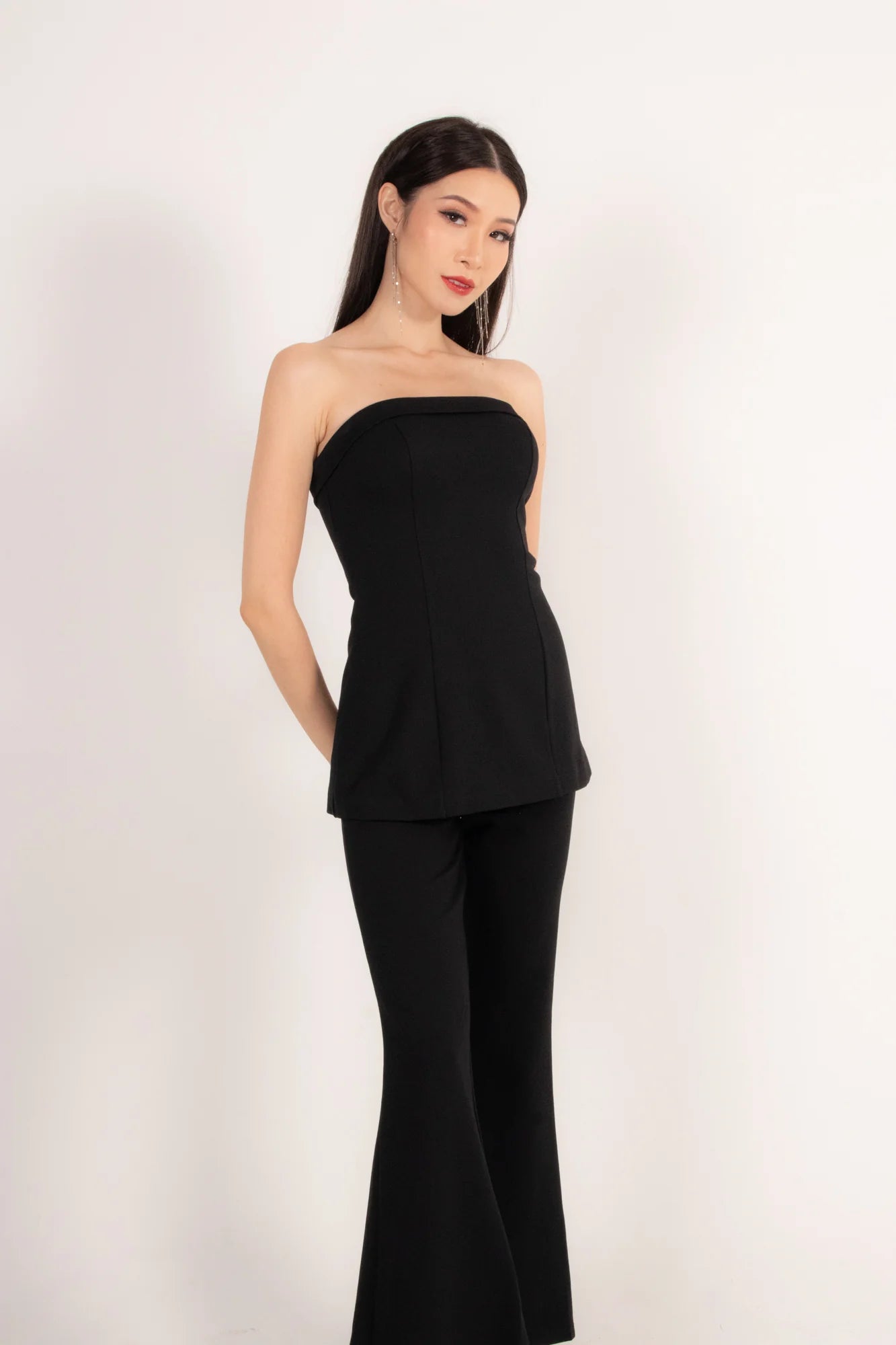 Trixielia Girl Boss Highwaisted Pants in Black