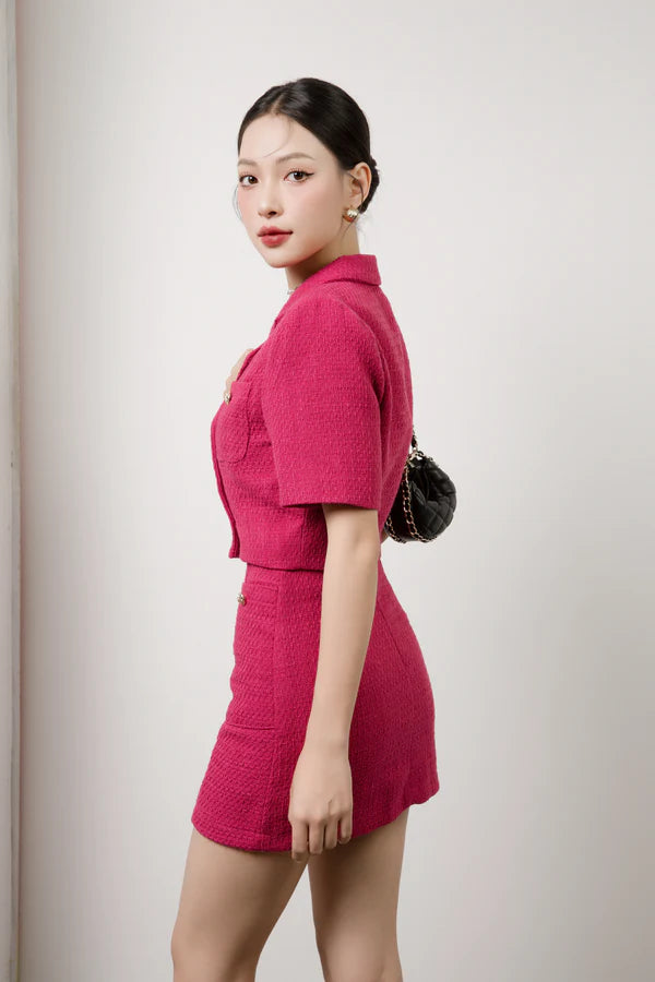 Valentina Tweed Skorts - Pink