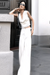 White Sleeveless Vest & Tailored Trousers Set