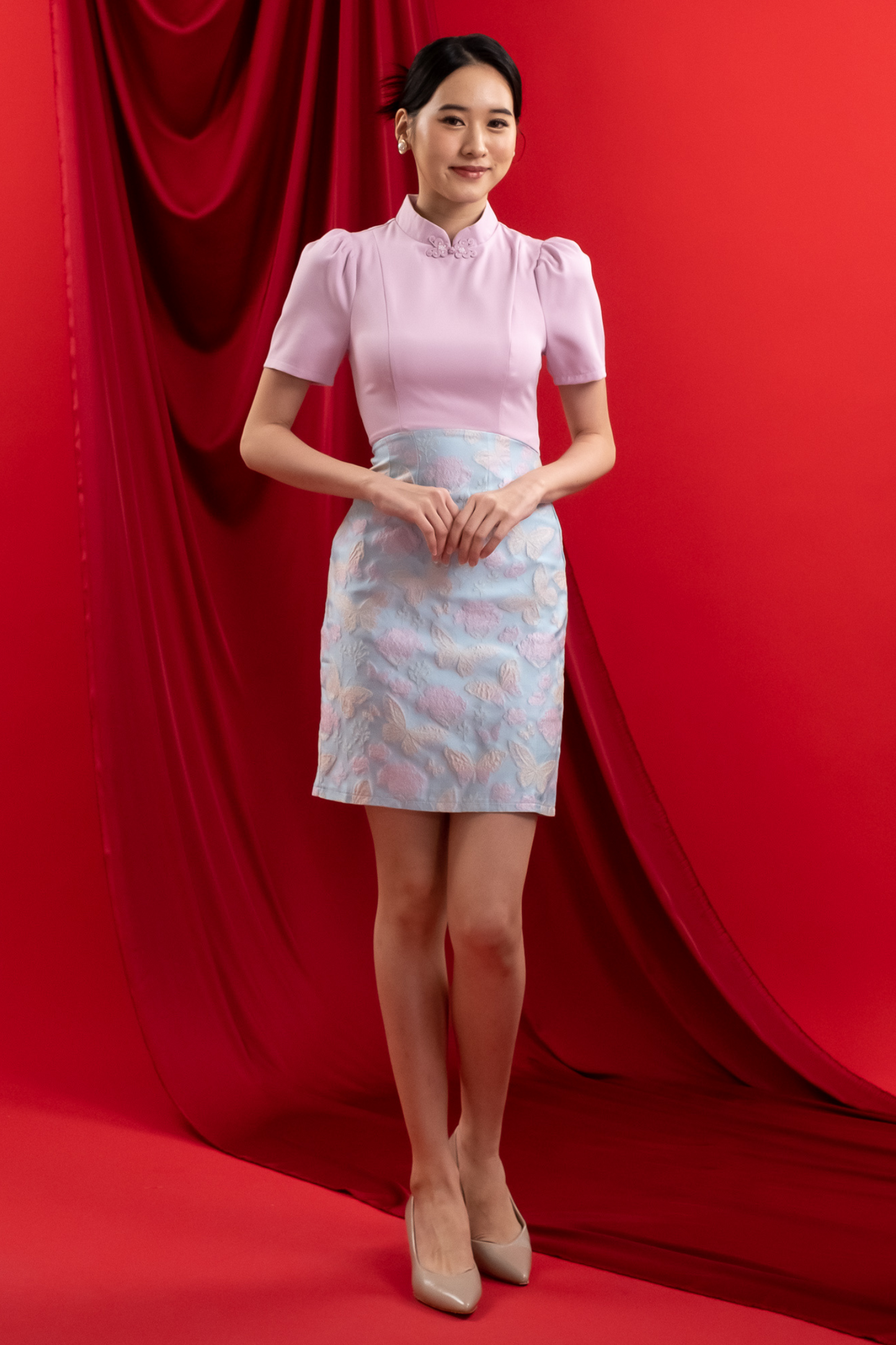 Yu Qing Qipao (Orchid)