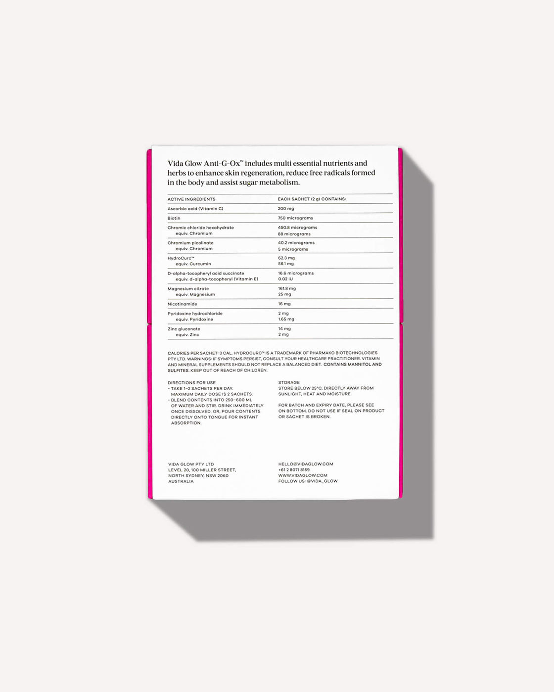 VIDA GLOW 抗 G-OX