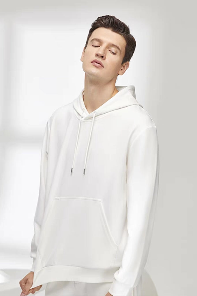 白小T 水云棉连帽卫衣