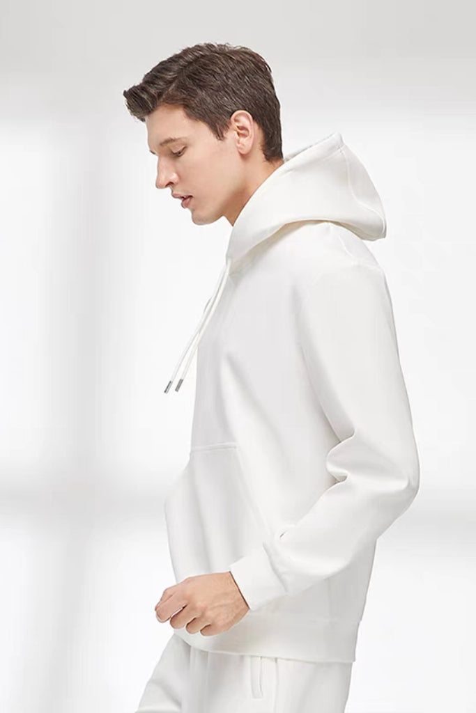 白小T 水云棉连帽卫衣