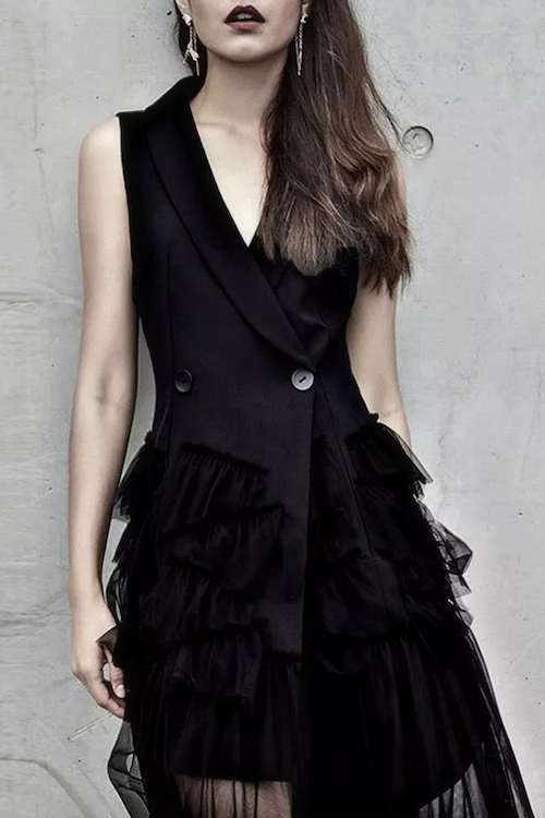 Camille 薄纱连衣裙