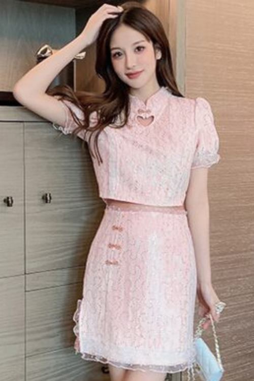 Paisley Qipao Set Wear