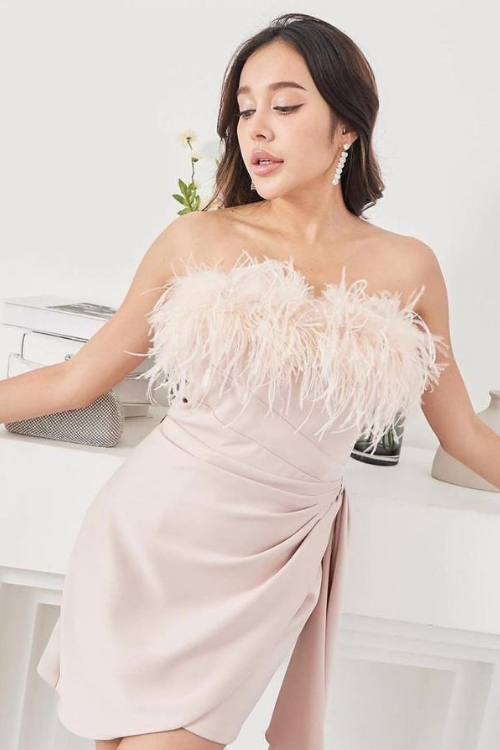 克拉拉毛皮连衣裙