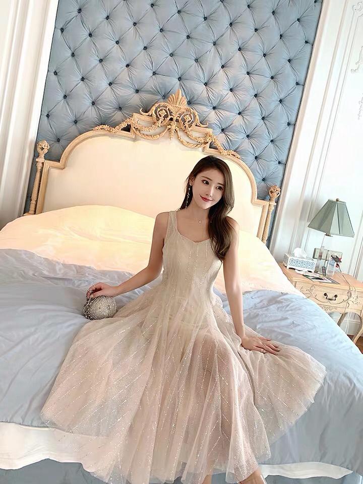 PEONY 亮片连衣裙