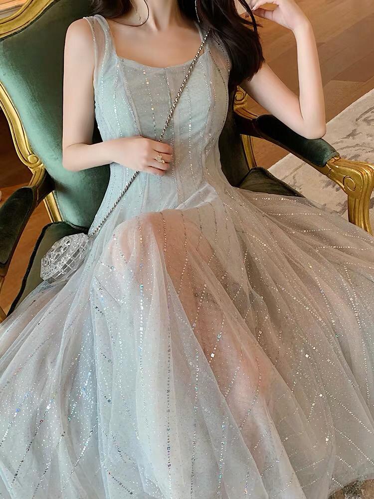 PEONY 亮片连衣裙