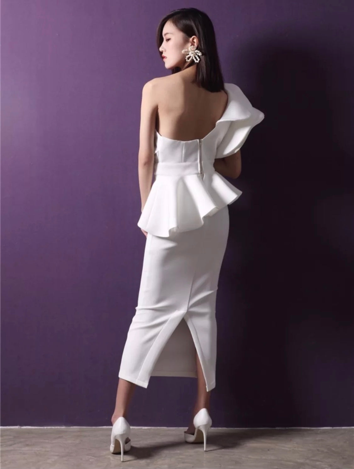 WINFREY 荷叶边荷叶边连衣裙