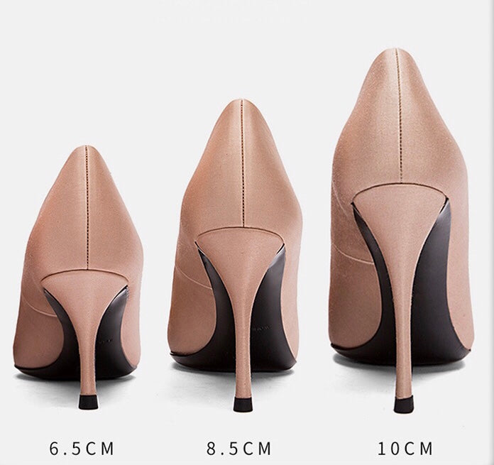 高级定制缎面高跟鞋