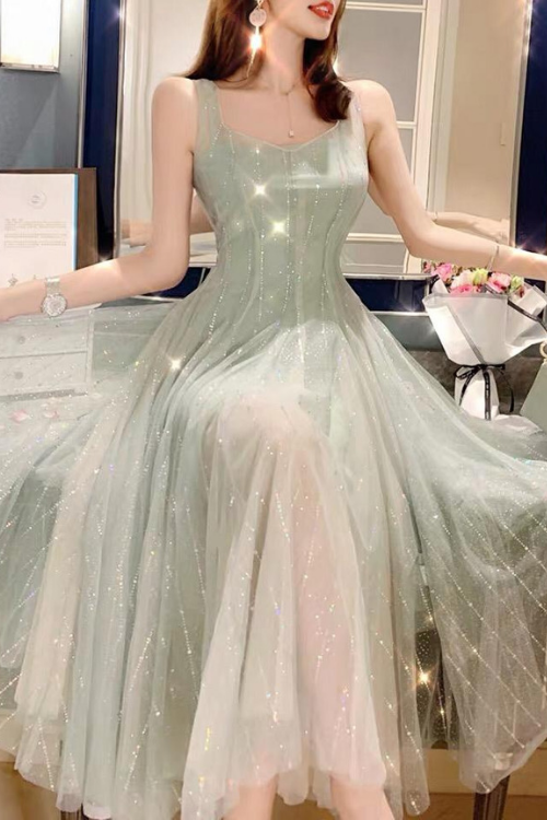 PEONY 亮片连衣裙