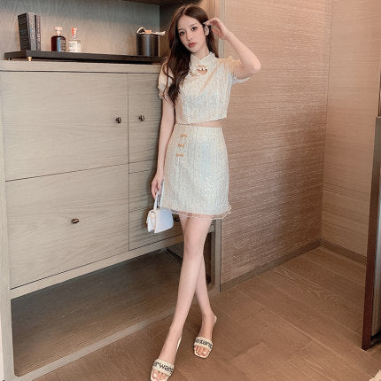 Paisley Qipao Set Wear