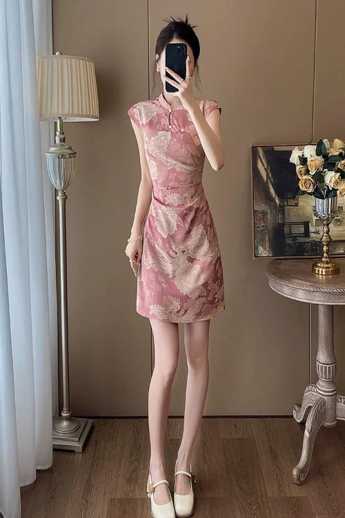 Tranquil Blossom Qipao