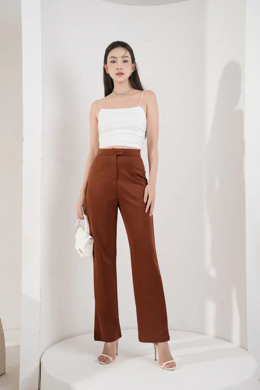 Staple Highwaisted Pants - Mocha