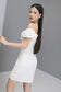 Classic Candicelia Off Shoulder Dress - White
