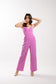 Cassidy Straight Leg Jumpsuit (Hot Pink)