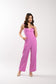 Cassidy Straight Leg Jumpsuit (Hot Pink)