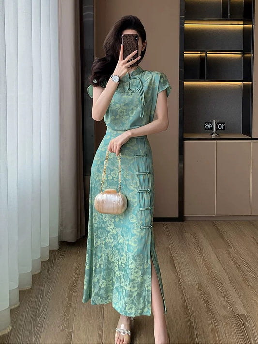 Jasmine Rain Qipao