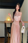 Satin long dress