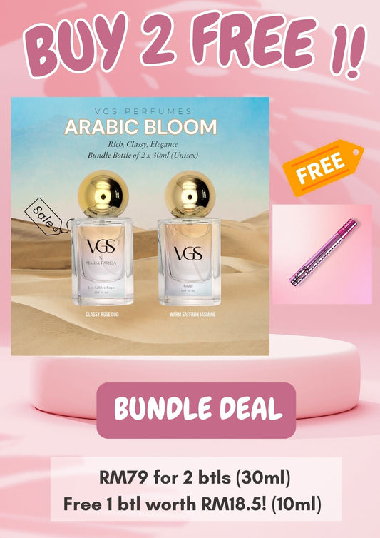 'VGS' EDP Perfume. Buy 2 (30ml) FREE 1 (10ml). FREE SHIPPING