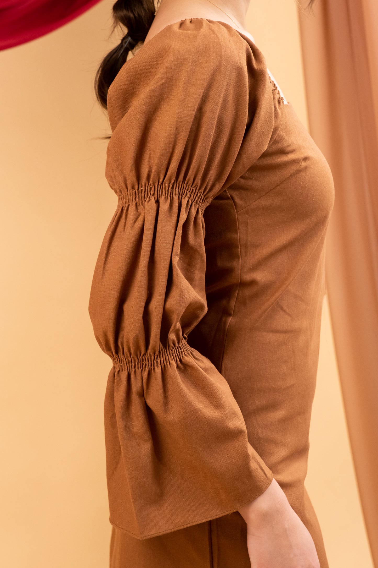 Brielle Dress (Caramel)