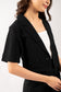 Camille Crop Blazer Set (Black)