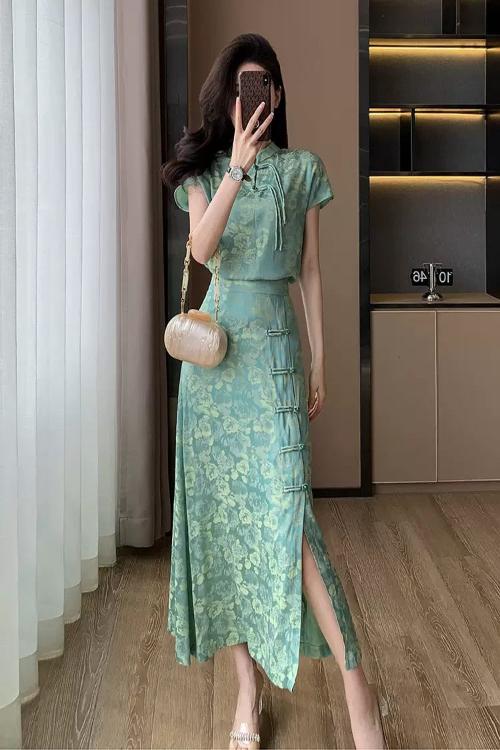 Jasmine Rain Qipao