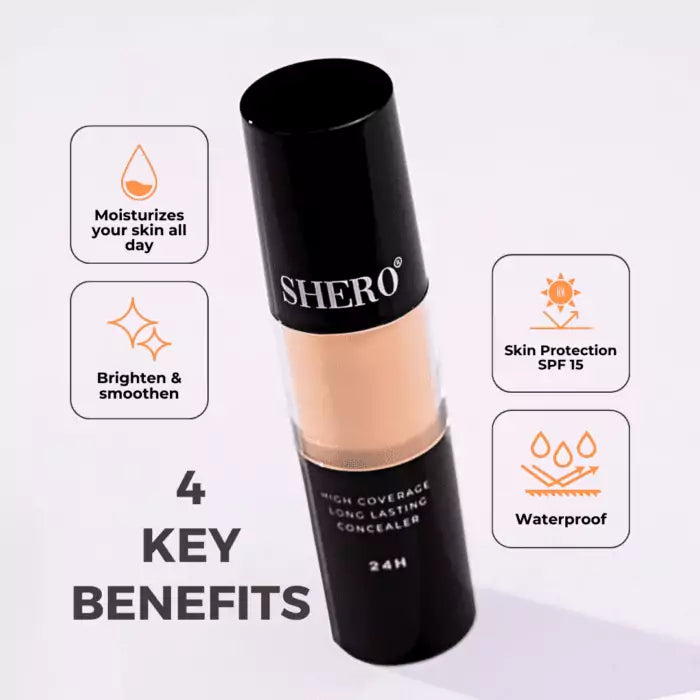[UPGRADED] Shero High Coverage Long Lasting Liquid Concealer