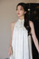 若梦 Dreamy Cheongsam Tent Dress - Cream White